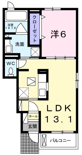 カーサ　セレーナＢ 間取り図