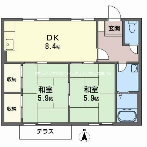 コートヴィレッジⅡ 間取り図