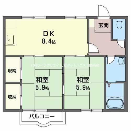 コートヴィレッジⅡ 間取り図
