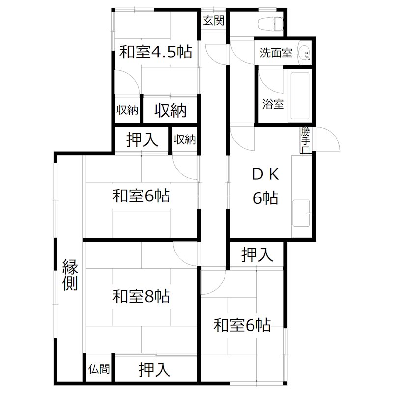 ⻯山１丁目戶建 間取り図