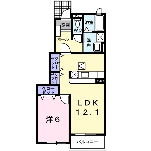 サンハイツⅢ 間取り図
