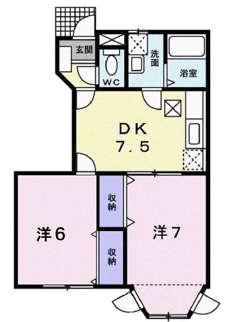 シエルアンフィニ 間取り図