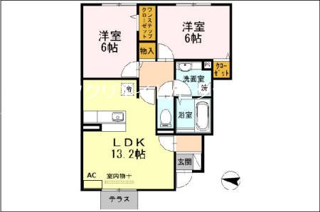 しんでれら・円山　B棟 間取り図