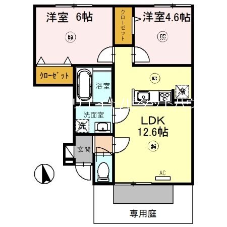 石がけ六番館 間取り図