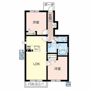 ニューフォーレス　ナガタ  間取り図