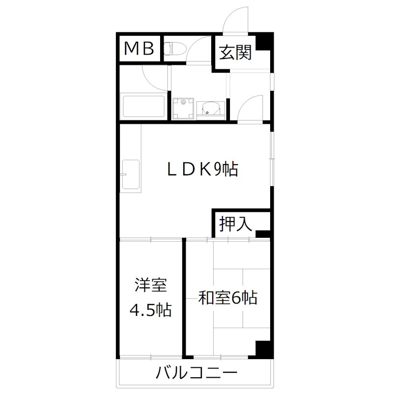 ムサシノハイツ 間取り図