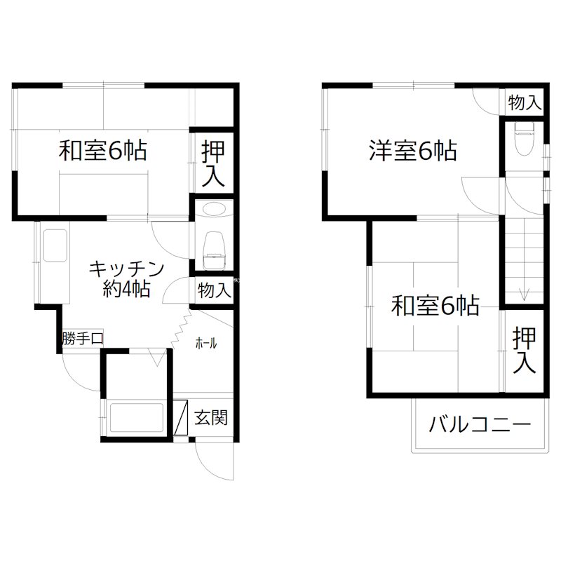 播磨町北野添1丁目・戸建 間取り図