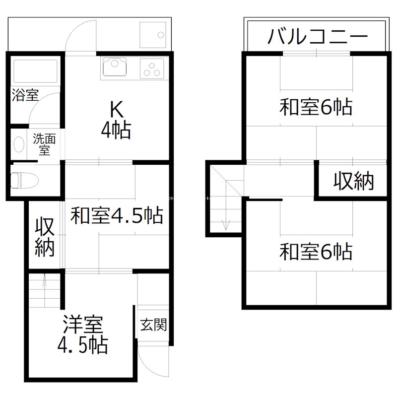 時光寺戸建 間取り図