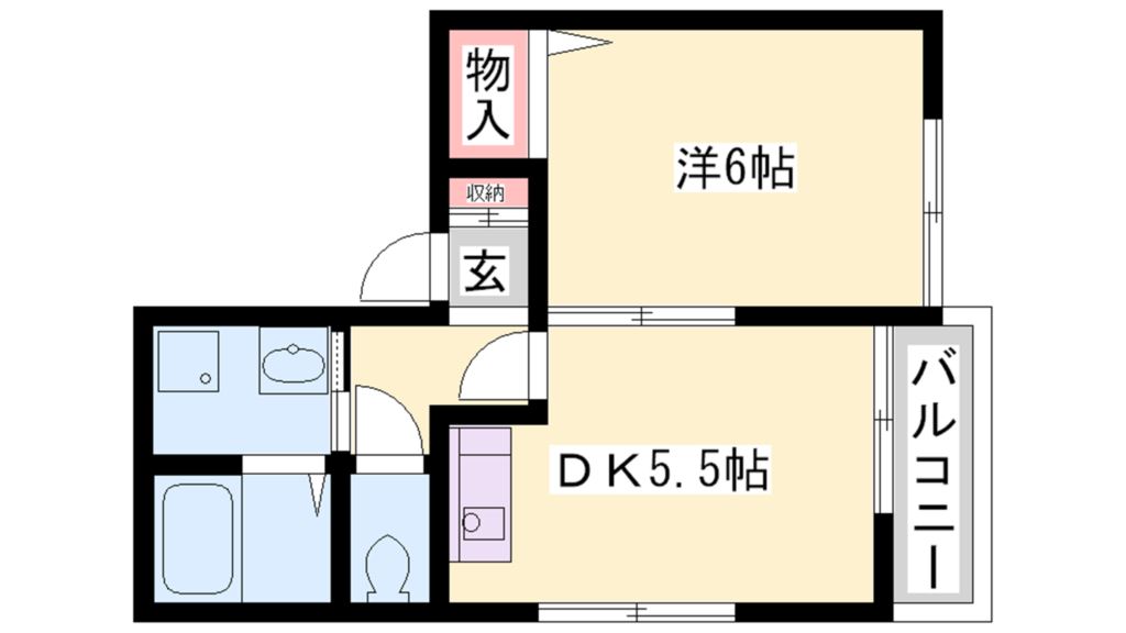 スカイハイツ  間取り図
