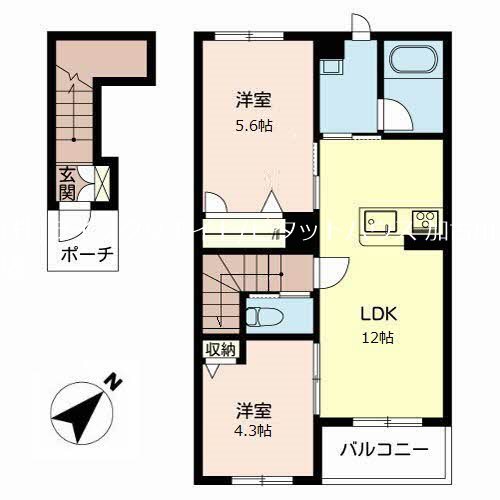 カーサグラス　シュデステ 間取り図