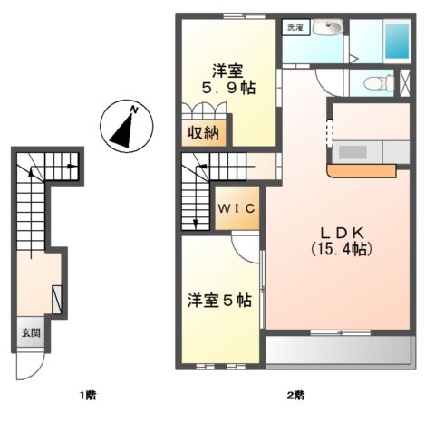 フォレストⅡ 間取り図