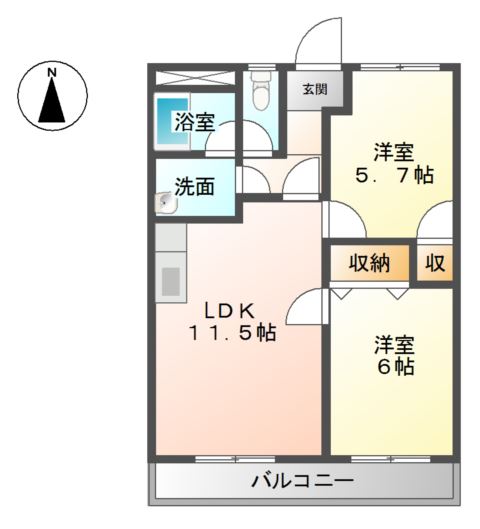 ファインシャトー 間取り図