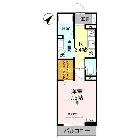 レジデンス尾上町 間取り図