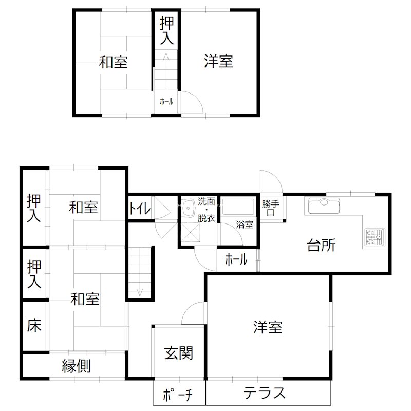 長砂戸建 間取り図