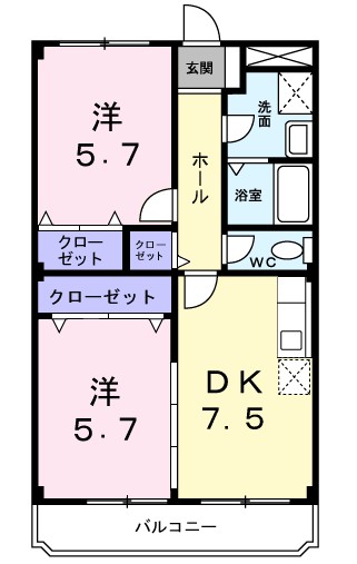 ドミール加佐 間取り図