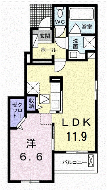 エヴィメリアⅠ 間取り図