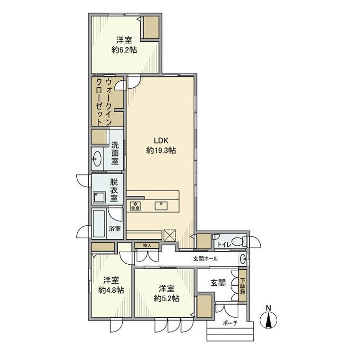 上野添１丁目戸建 間取り図