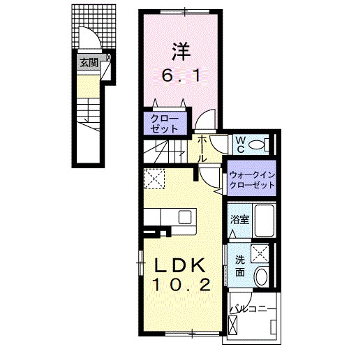 カトレアⅡ 間取り図
