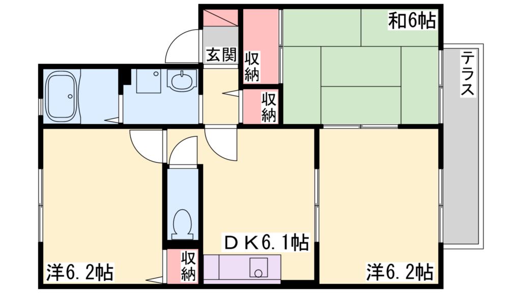 ボナール東加古川 間取り図