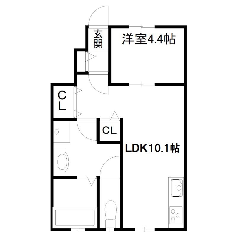 アンダンテ加古川本町 間取り図