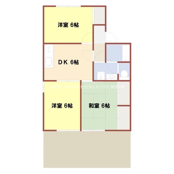 D&amp;rsquo;Flats宝殿 間取り図