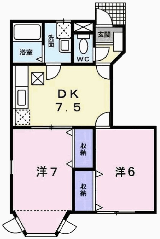 クインシィー８ 間取り図