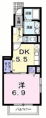 ソレイユ 間取り図
