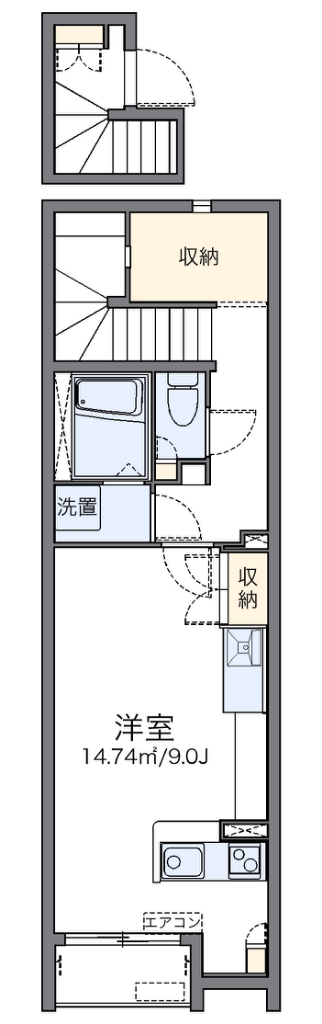 レオネクストポムールⅠ 間取り図