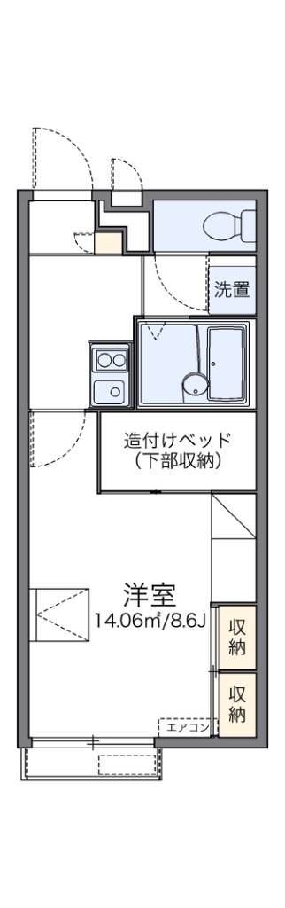 レオパレストゥルーハート 間取り図