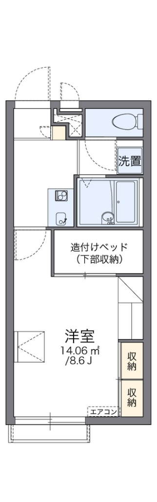 レオパレスグルワール２８ 間取り図