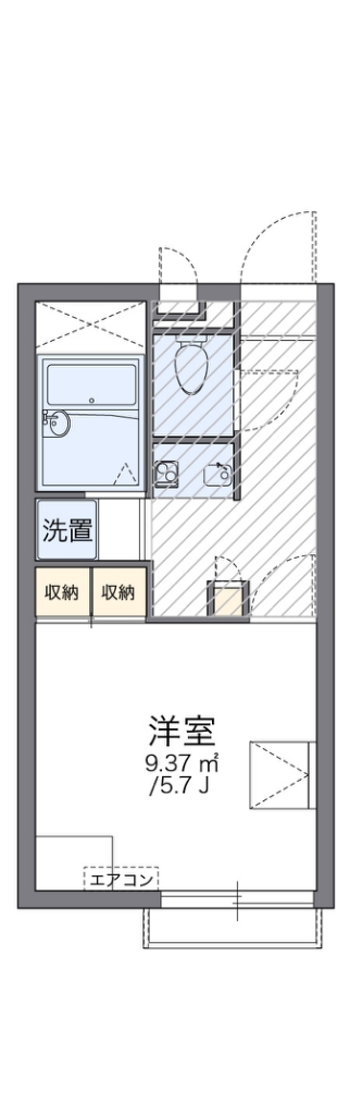 レオパレスアイ 間取り図
