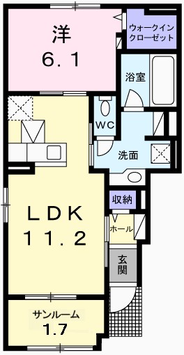 Ｋｉｂｏｕ　Ｓ 間取り図