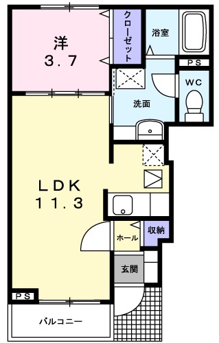 ラフレシールＲ 間取り図