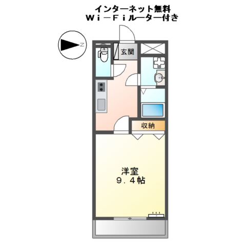 メゾン　ハイバレー 間取り図