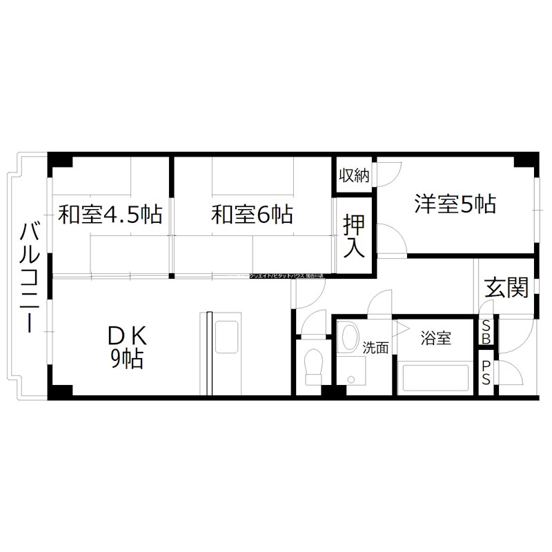 コーポ平野 間取り図