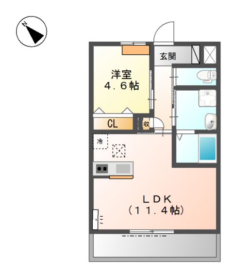 プログレス・レオ 間取り図