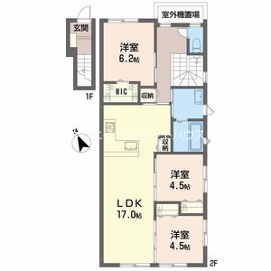 間取り メゾンドソラⅢ 間取り図