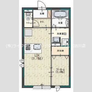 Kレジデンス駅前通 間取り図