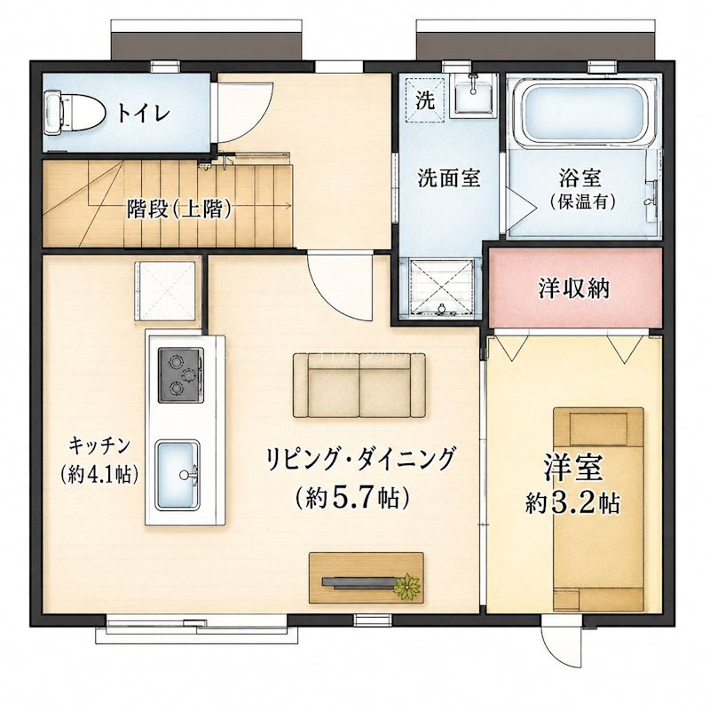 Kレジデンス駅前通 Ⅱ 間取り図