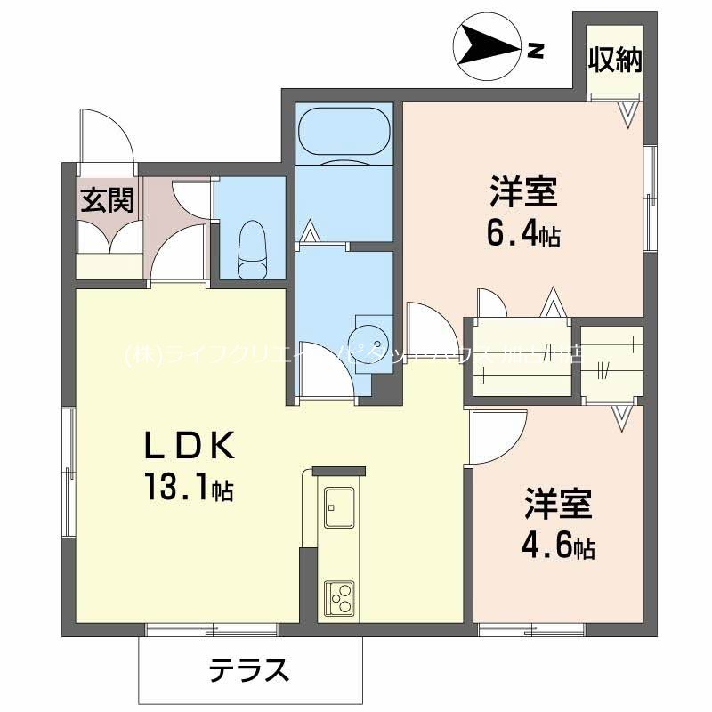 リラフォート栗田 間取り図
