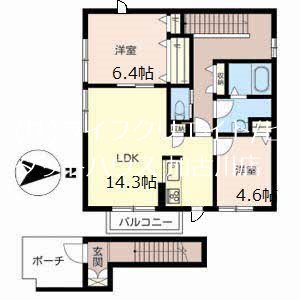 リラフォート栗田 間取り図