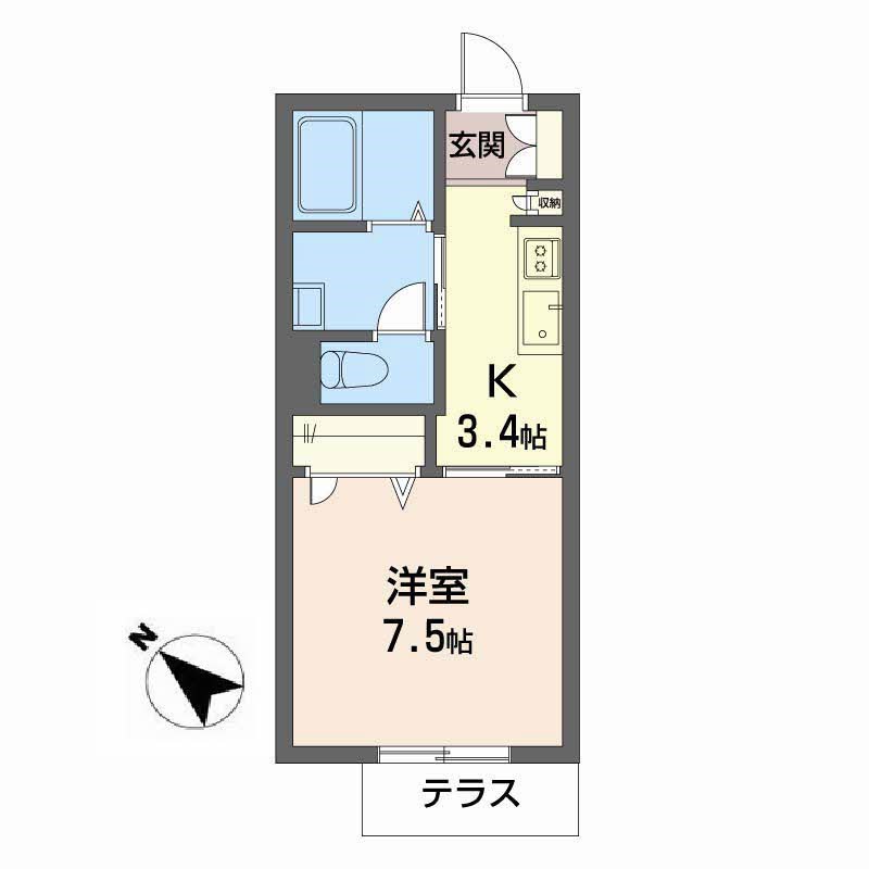 インステージ（Ｉｎ　ｓｔａｇｅ）繁昌Ⅰ　B 間取り図