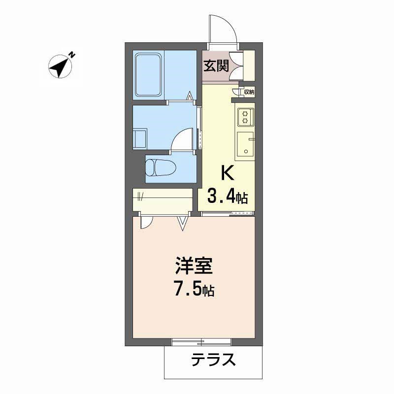 インステージ（Ｉｎ　ｓｔａｇｅ）繁昌Ⅰ　C 間取り図