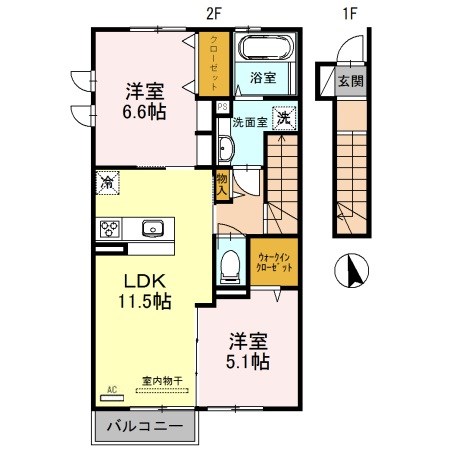 サニーDハウス芝町 間取り図