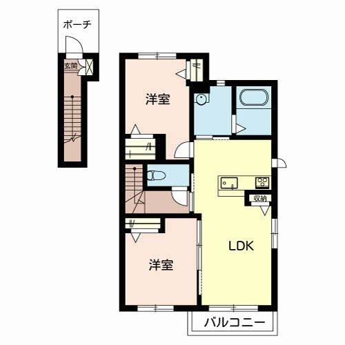 シャーメゾンヒメコウライグリーン  間取り図