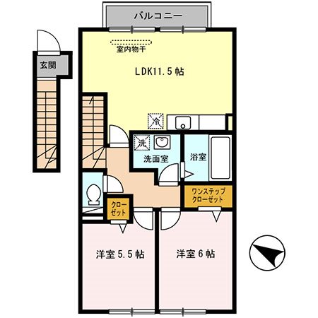 ローテローゼ恵比須 間取り図