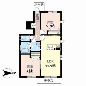 フォレナ　コート　Ｂ 間取り図