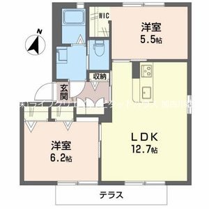 ビラ　南山 間取り図