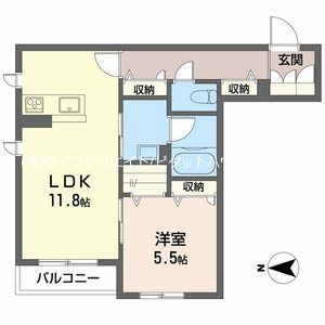 ザ　フジイ　ガーデンB 間取り図