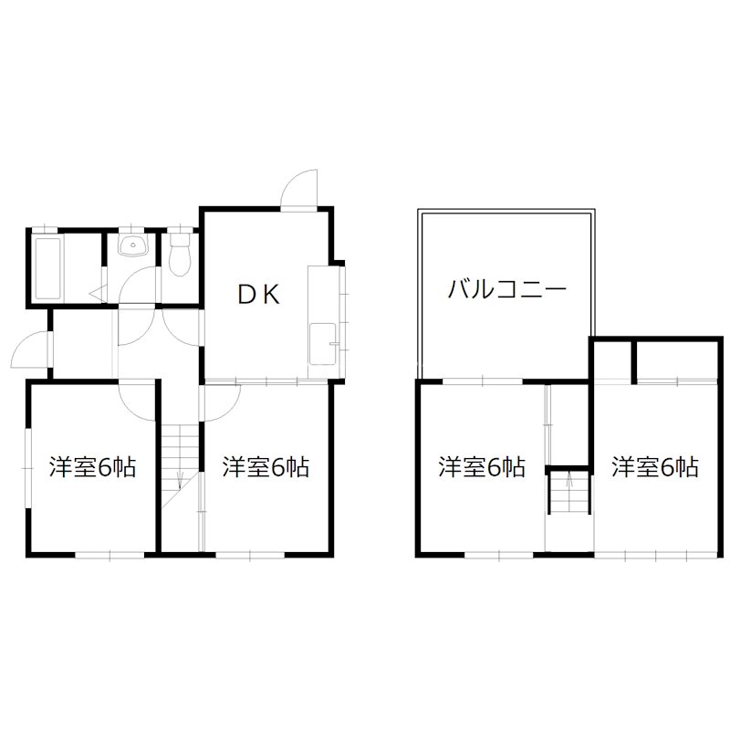 新在家戸建て 間取り図
